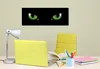 Wallario Premium Leinwandbild Grüne Katzenaugen bei Nacht Produktbild-Vorschau 2