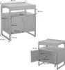 Cucina da esterno modulare in acciaio con 2 ante, 80cm, Anteprima dell’immagine prodotto 7