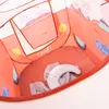 Inside view of a pop-up play tent shaped like a car, with a plush moon toy inside. Náhled obrázku produktu