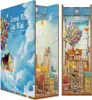 3D puzzle, knižný výklenok Cesta s vetrom, drevo, Náhľad obrázku produktu 1