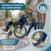 Carrozzina Pieghevole Alluminio Leggero Manuale Con freni Anteprima dell’immagine prodotto 5