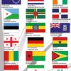 A collage of flags of different countries and their respective capitals. Náhled obrázku produktu