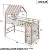 Flieks Etagenbett 90x200 mit Rausfallschutz, Kinderbett Produktbild-Vorschau 7