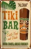vianmo Blechschild 30x20 cm Alkohol Tiki Bar Aloha Exotic Produktbild-Vorschau 1
