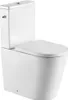 A white toilet with a cistern, shown from a three-quarter angle against a white background. Produktbild-Vorschau