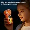 Mini Handventilator Akku, mit LED-Beleuchtung, USB-C Produktbild-Vorschau 3