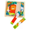 Puzzle di legno Animali 4In1 Zoo Safari Educativo Anteprima dell’immagine prodotto 7