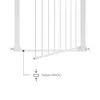 Kinderkraft SAFE SNAP Türschutzgitter – 75–82 cm, Flat Produktbild-Vorschau 3