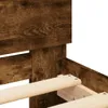 vidaXL Rám postele s čelom z dymového duba 90x200 cm Náhľad obrázku produktu 9