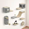 BALCONERA Kletterwand Katzen 5-Teiliges Set aus Holz & Produktbild-Vorschau 1