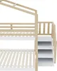 Kinder-Etagenbett 90x200 & 140x200 cm Kiefernholz-Massiv & Produktbild-Vorschau 17