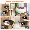 Luxus Kratzbaum mit 2-stöckiger Kratztonne | Katzenbaum mit Produktbild-Vorschau 8