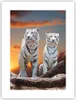 Poster - Poster ohne Rahmen - Tiger weiß Rock Produktbild-Vorschau 1