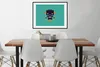 MuchoWow® Gerahmtes Poster Roboter - Gesicht - Antenne - Produktbild-Vorschau 3