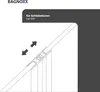 Diagram showing how to install a shower door seal. Produktbild-Vorschau