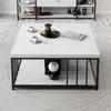 Skye Decor, Zenn - White, Black, Couchtische, Weiß, 90 x 40 Produktbild-Vorschau 2