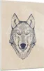 Bilder auf glas - Einteilig - Husky Hund Portrait Plakat - Produktbild-Vorschau 1