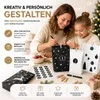 24 stuks adventskalender zakjes, zwart, om te vullen, met Productafbeelding-voorbeeld 5