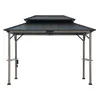 Zedernholz Grillpavillon Zupo - 360cm x 240cm, anthrazit Produktbild-Vorschau 1