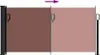 vidaXL Seitenmarkise Ausziehbar Braun 100x500 cm Produktbild-Vorschau 5