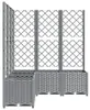 vidaXL Sadzarka z kratką Jasnoszara 120x120x136 cm PP Podgląd zdjęcia produktu 5