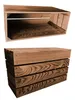 Two wooden crates, one stacked on top of the other, against a white background. Produktbild-Vorschau
