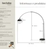Obloukové světlo Arcus, ocel, retro styl, 60 W - černé Náhled obrázku produktu 7