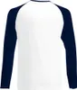 Fruit Of The Loom Herren Baseball T-Shirt, langärmlig BC328 Produktbild-Vorschau 2