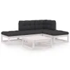 vidaXL 5-tlg. Garten-Lounge-Set mit Kissen Kiefer Produktbild-Vorschau 1