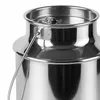 Edelstahl Milchkanne 2,5L mit Deckel & Griff – Produktbild-Vorschau 2