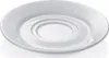A white ceramic saucer for a cup. Podgląd zdjęcia produktu