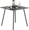 Outsunny Gartentisch Stahl 80 x 80 x 74cm Wetterfest Produktbild-Vorschau 1