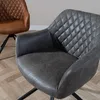 Bronx71 Esszimmerstuhl Leder Dex  180° drehbar Anthrazit Produktbild-Vorschau 10
