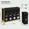 A product size chart and information graphic for a laundry sorter. Anteprima dell’immagine prodotto