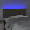 vidaXL LED Kopfteil Taupe 100x5x78/88 cm Stoff -  Kopf- & Produktbild-Vorschau 4