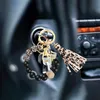 Anello portachiavi in acciaio inox moschettone 80 pezzi oro Anteprima dell’immagine prodotto 6