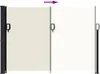 vidaXL Seitenmarkise Ausziehbar Creme 140x300 cm Produktbild-Vorschau 5