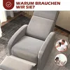 HOMCOM Relaxsessel Einzelsofa Liege 160° neigbarer Produktbild-Vorschau 6