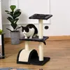 PawHut Kratzbaum Katzenbaum mit Kratzbrett Weichkissen Produktbild-Vorschau 2