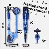 Apollo 125mm klappbarer City Scooter Moonracer - blau Produktbild-Vorschau 4