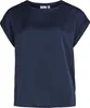 VILA Satin Blusen T-Shirt Kurzarm Basic Glänzendes Oberteil Produktbild-Vorschau 1