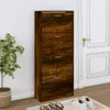 vidaXL Botník z kouřového dubu 63x24x147 cm odvozený Náhled obrázku produktu 2
