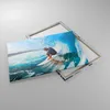Bild auf Leinwand - Leinwandbild - Surfen Surfer Ozean Produktbild-Vorschau 2