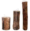Three wooden logs are arranged vertically against a white background. Produktbild-Vorschau