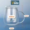 Vilde | Teetasse mit Teesieb und Deckel - 530 ml - Aus Glas Produktbild-Vorschau 5