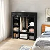 HOMCOM Armoire de rangement penderie en tissu, armoire Voir les images du produit 9
