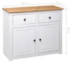 vidaXL Kredens biały 93x40x80 cm drewno sosnowe Panama Podgląd zdjęcia produktu 7