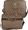 GuessPolyuretan4G Metal Logo Computer Bag 15/16" Brown Náhled obrázku produktu 6
