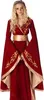 Fantasy Königin Mittelalter Damenkostüm rot-gold - M Produktbild-Vorschau 2