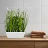 Fleurs de prairie artificielles en pot blanc - 40 x 24 cm - Voir les images du produit 6
